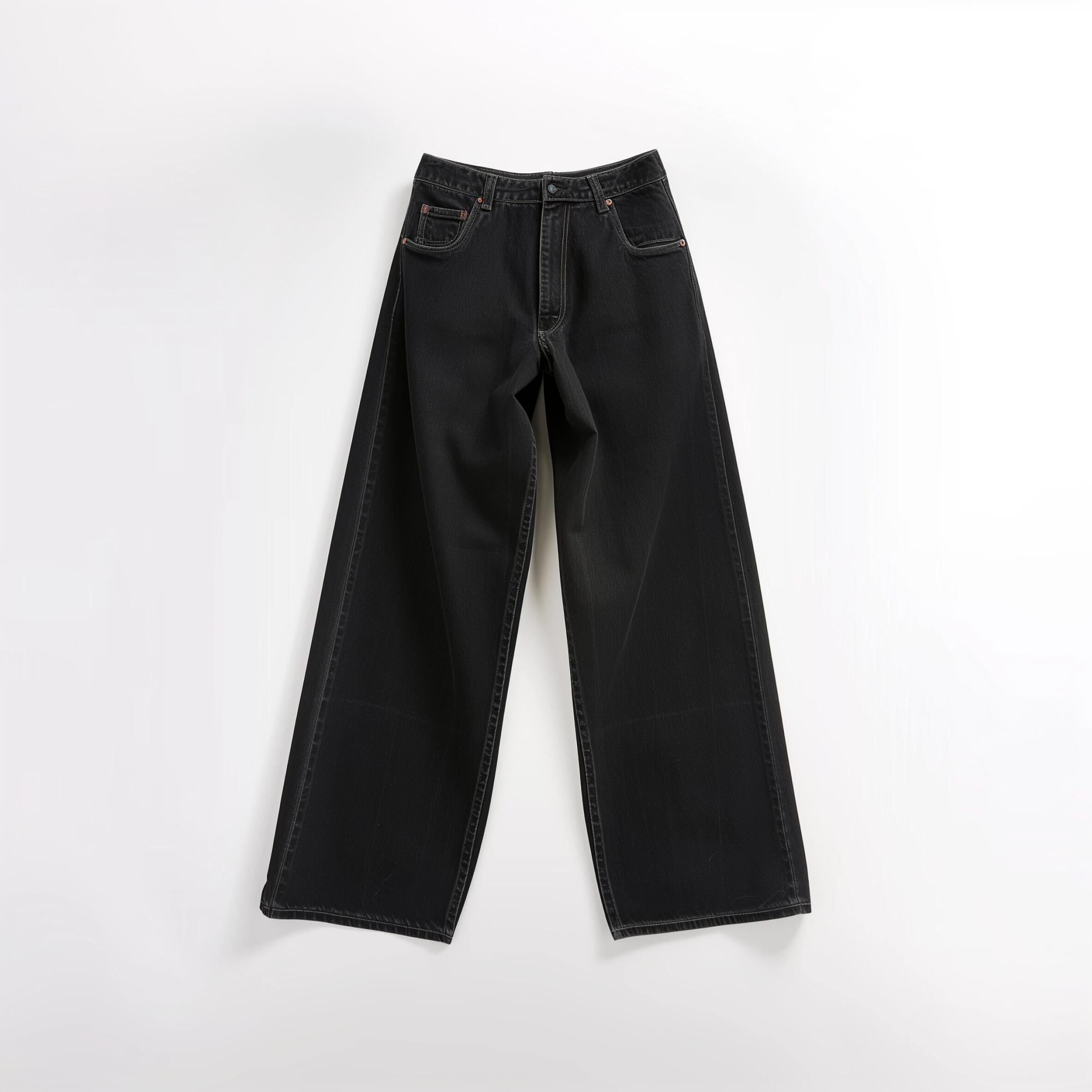 Pantalon jean large coupe droite (stock épuisée)